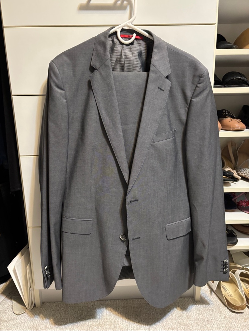 Hugo Boss gray suit